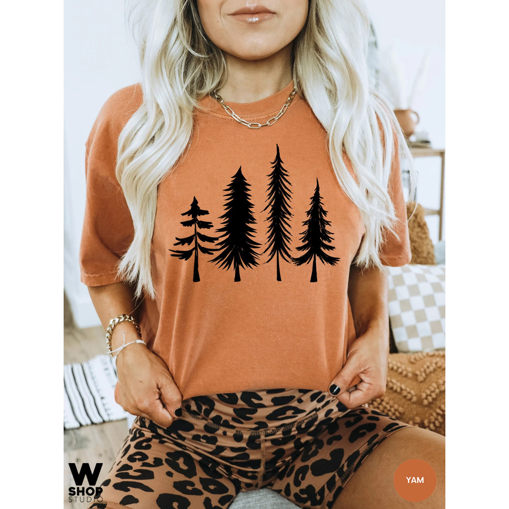 Pine Tree Shirt, Pine Tree T Shirt, Camping Shirt, Hiking Shirt, Oversized Adventure, Nature Lover Gift, Outdoors, Comfort Colors - 7.jpg