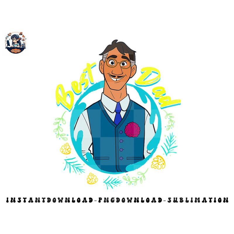 Disney Encanto Agustin Madrigal Best Dad Portrait png, sublimation, digital download.jpg