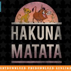 disney lion king faded hakuna matata gradient portrait png, sublimation, digital download
