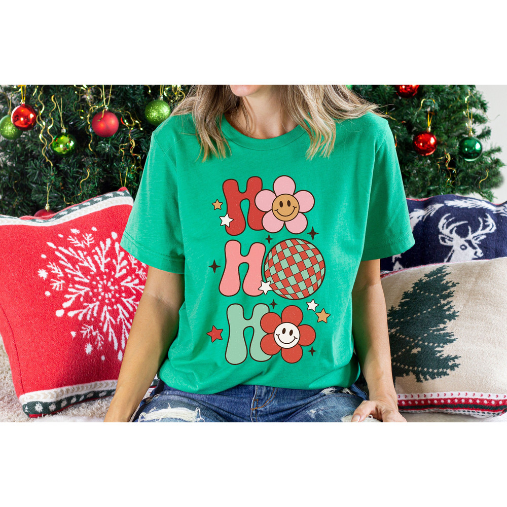 Retro Christmas Comfort Colors Shirt, Ho Ho Ho New Years T Shirt, Vintage Santa Christmas Shirt, Retro Holiday Shirt, Ugly Sweater Shirt - 1.jpg
