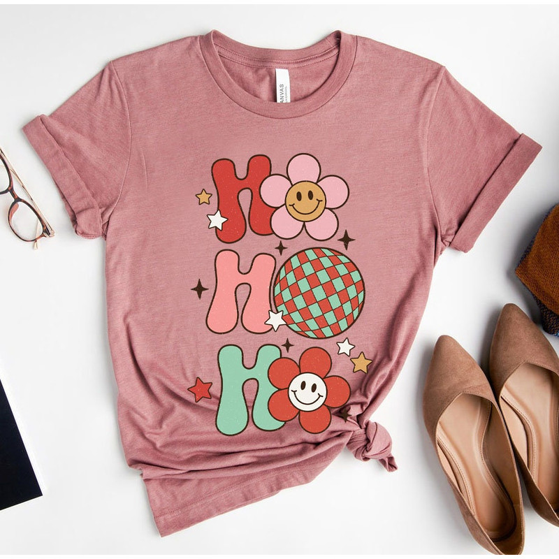 Retro Christmas Comfort Colors Shirt, Ho Ho Ho New Years T Shirt, Vintage Santa Christmas Shirt, Retro Holiday Shirt, Ugly Sweater Shirt - 2.jpg