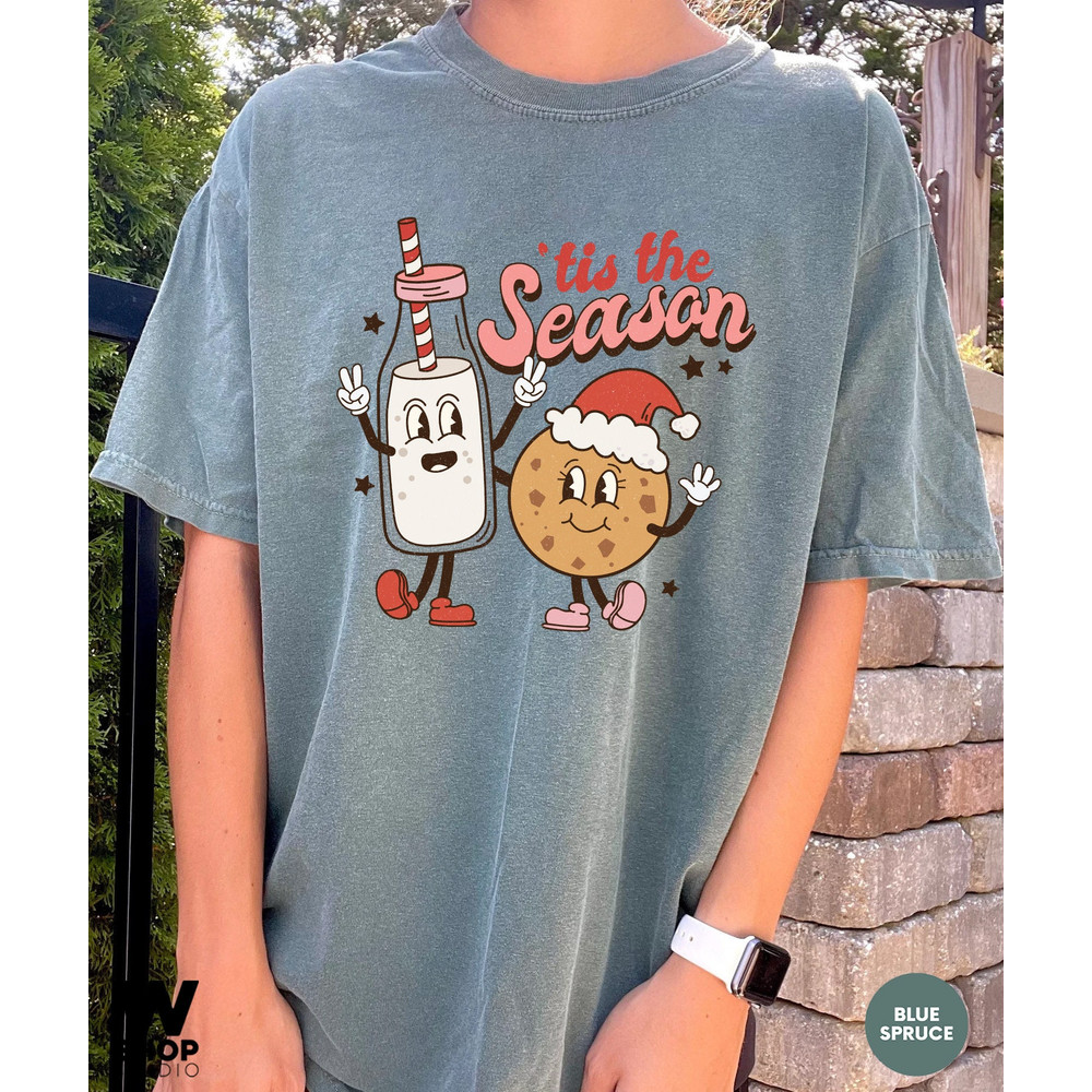 Retro Christmas Comfort Colors Shirt, Tis The Season Santa Shirt, Vintage Santa Christmas Shirt, Retro Holiday Shirt, Ugly Sweater Shirt - 4.jpg