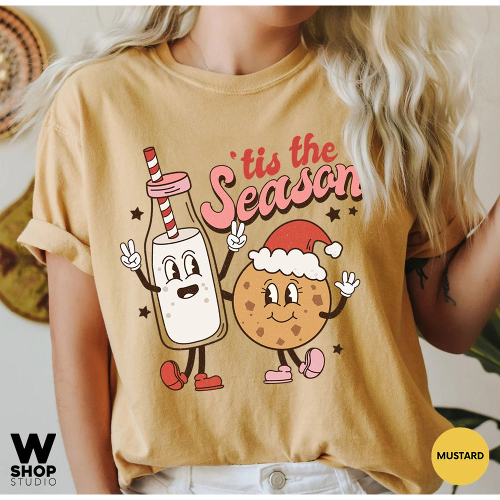 Retro Christmas Comfort Colors Shirt, Tis The Season Santa Shirt, Vintage Santa Christmas Shirt, Retro Holiday Shirt, Ugly Sweater Shirt - 8.jpg