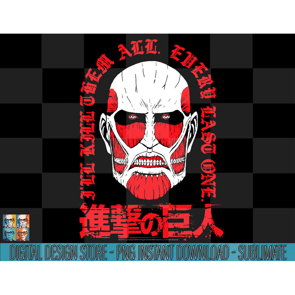 Attack on Titan Every Last One of Them Old English T-shirt png, sublimate.jpg