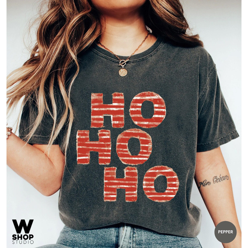 Retro Ho Ho Ho Christmas Shirt, Vintage Christmas Shirt, Vintage HoHoHo Christmas Shirt, Christmas Gift Shirt, Merry Christmas Shirt - 1.jpg