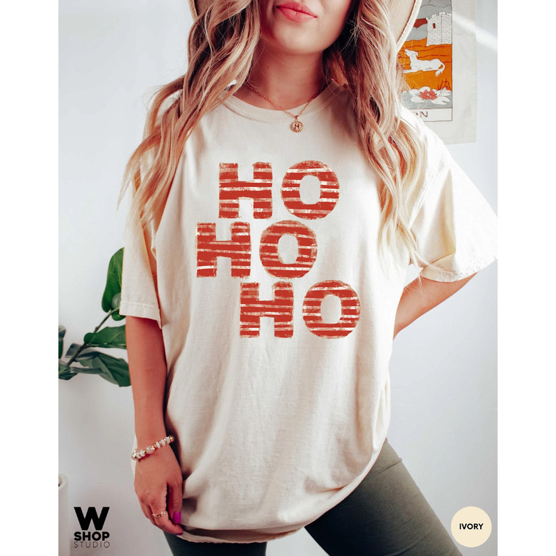Retro Ho Ho Ho Christmas Shirt, Vintage Christmas Shirt, Vintage HoHoHo Christmas Shirt, Christmas Gift Shirt, Merry Christmas Shirt - 2.jpg