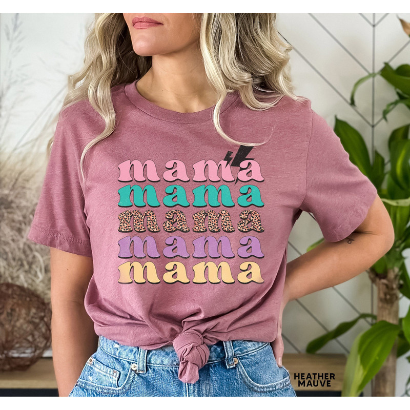 Retro Vintage Mama Shirt, Leopard Mama Shirt, Mom Life Shirt,Girl Mama Shirt, Motherhood Shirt, Cute Mom Shirt,Mothers Day Gift,Mama T-shirt - 4.jpg