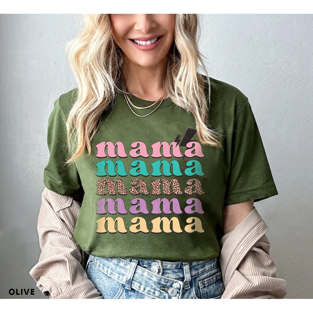 Retro Vintage Mama Shirt, Leopard Mama Shirt, Mom Life Shirt,Girl Mama Shirt, Motherhood Shirt, Cute Mom Shirt,Mothers Day Gift,Mama T-shirt - 5.jpg