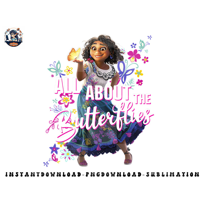 Disney Encanto All About The Butterflies Maribel Poster png, sublimation, digital download.jpg