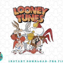 kids looney tunes group shot basketball champs png, sublimation, digital download