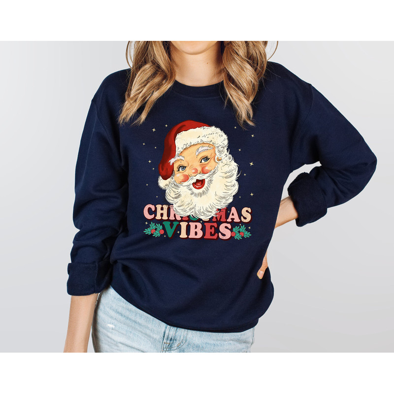 Santa Claus Sweater, Christmas Sweatshirt, Xmas Holiday Gifts, Santa Hoodies, Christmas Family Vacation, Secret Santa Shirts, Winter Tee - 2.jpg