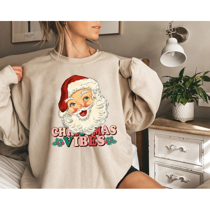 Santa Claus Sweater, Christmas Sweatshirt, Xmas Holiday Gifts, Santa Hoodies, Christmas Family Vacation, Secret Santa Shirts, Winter Tee - 4.jpg