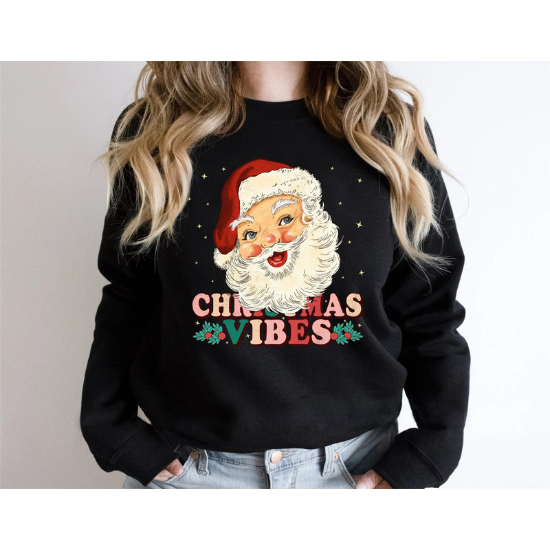 Santa Claus Sweater, Christmas Sweatshirt, Xmas Holiday Gifts, Santa Hoodies, Christmas Family Vacation, Secret Santa Shirts, Winter Tee - 5.jpg