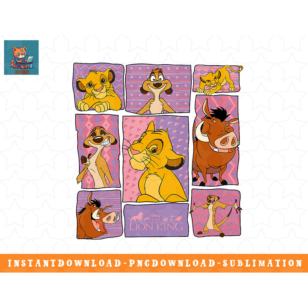 Disney Lion King Group Squares png, sublimation, digital download.jpg