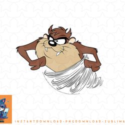 kids looney tunes taz tornado portrait png, sublimation, digital download