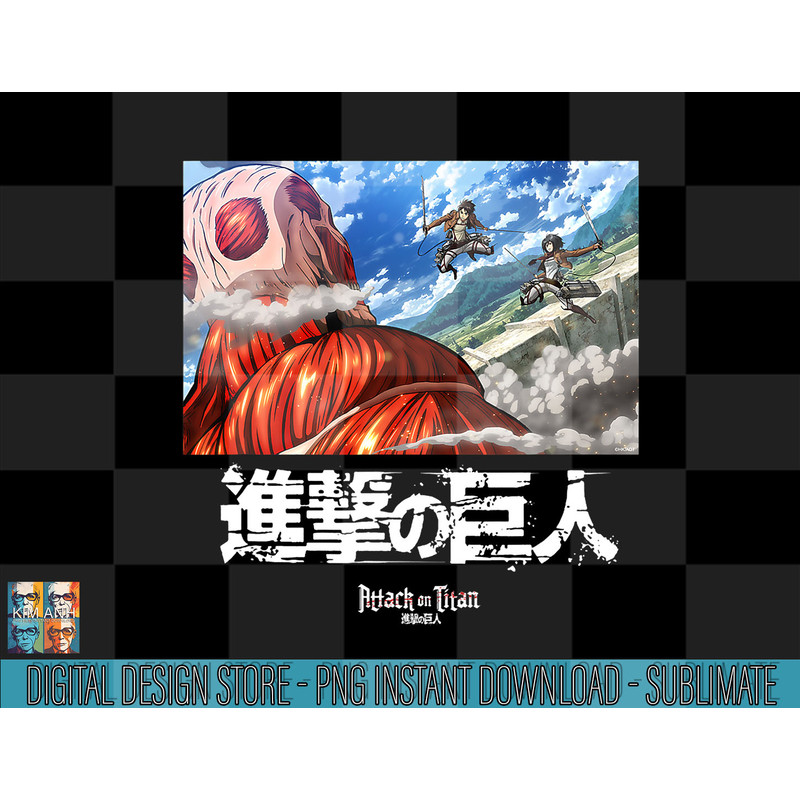 Attack on Titan Fighting Colossal Titan png, sublimate.jpg