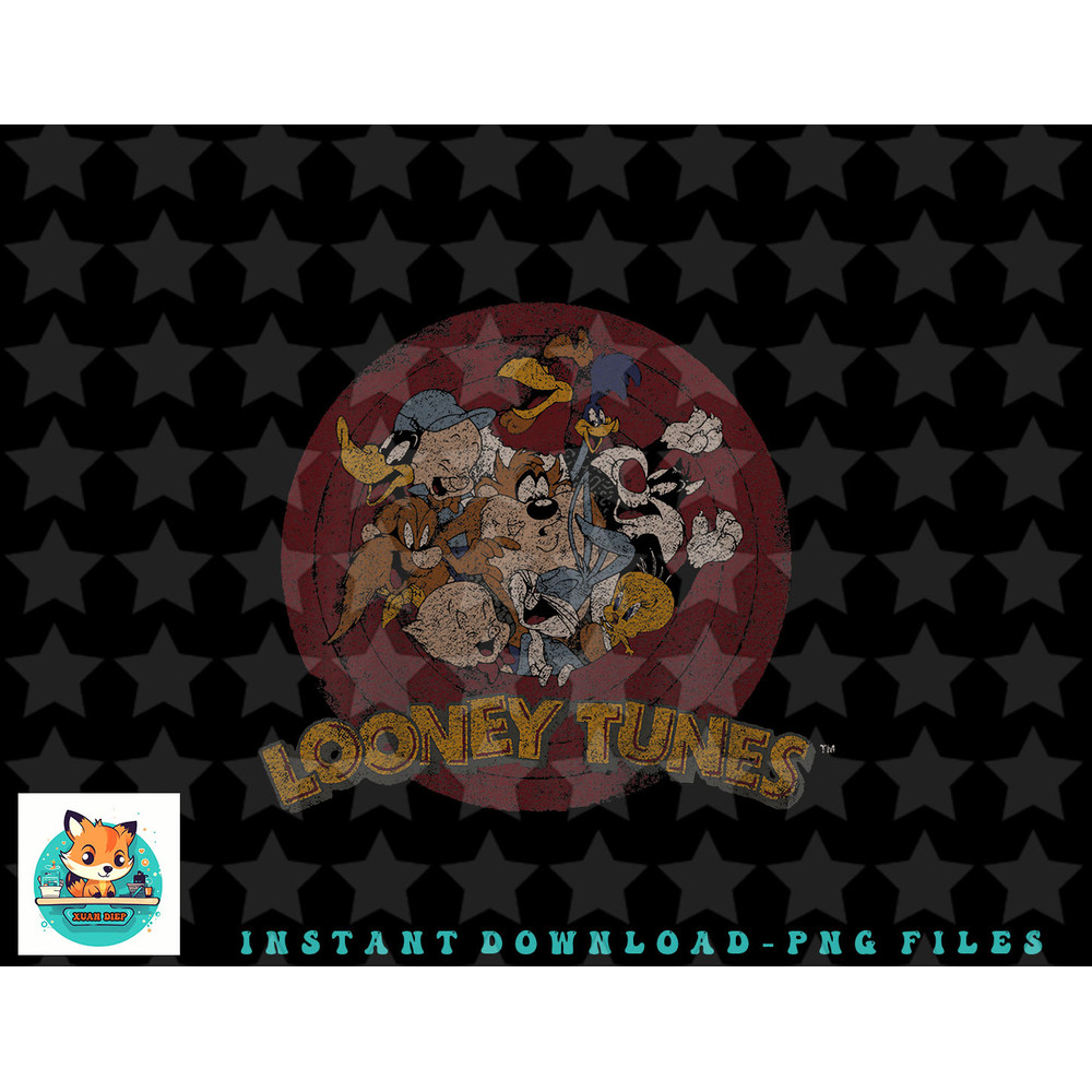 Kids Looney Tunes Group Shot Distressed Logo png, sublimation, digital download.jpg