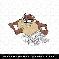 kids looney tunes youth tasmanian devil classic cartoon tornado png, sublimation, digital download