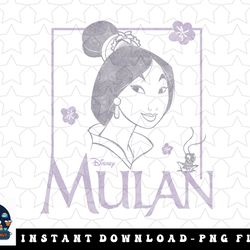 disney mulan and cri-kee big face logo png, sublimation, digital download