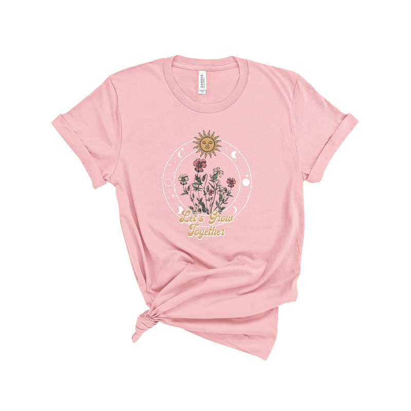 Sun Moon Stars Tee, Celestial Tee, Wild Flowers, Sun Shirt, One with the Sun, Boho Shirt, Vintage Tee, Mystical Moon Shirt, Bohemian - 3.jpg