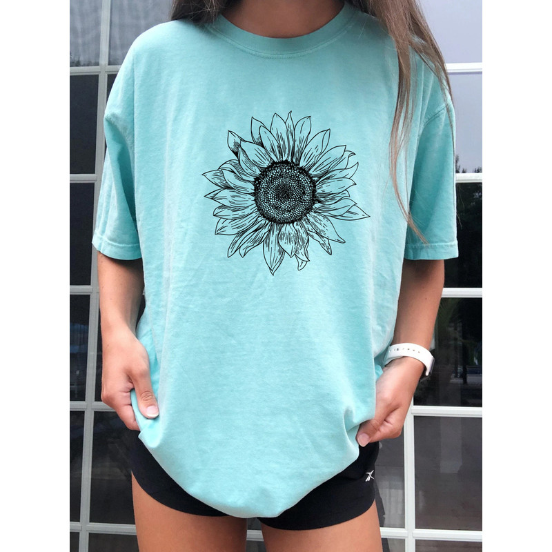 Sunflower - Sunflower Shirt, Floral Tee Shirt, Flower Shirt, Comfort Colors Garden Shirt, Womens Fall Shirt, Sunflower Tshirt - 6.jpg