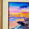 2 Small oil painting in a frame under glass - Landscape 5.9 - 3.9 in..jpg