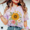 Sunflower Shirt, Comfort Colors Shirt, Floral Tee, Flower Shirt, Garden Womens Fall Shirt, Sunflower Tshirt, Boho Tee - 4.jpg