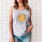 Think Happy Thoughts, Sunflower Tee Tank Top, Wildflower Tank, Wild Flowers Shirt, Floral Tank, Gift for Women, Ladies Tank, Best Gift - 3.jpg