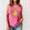 Think Happy Thoughts, Sunflower Tee Tank Top, Wildflower Tank, Wild Flowers Shirt, Floral Tank, Gift for Women, Ladies Tank, Best Gift - 5.jpg