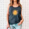 Think Happy Thoughts, Sunflower Tee Tank Top, Wildflower Tank, Wild Flowers Shirt, Floral Tank, Gift for Women, Ladies Tank, Best Gift - 6.jpg