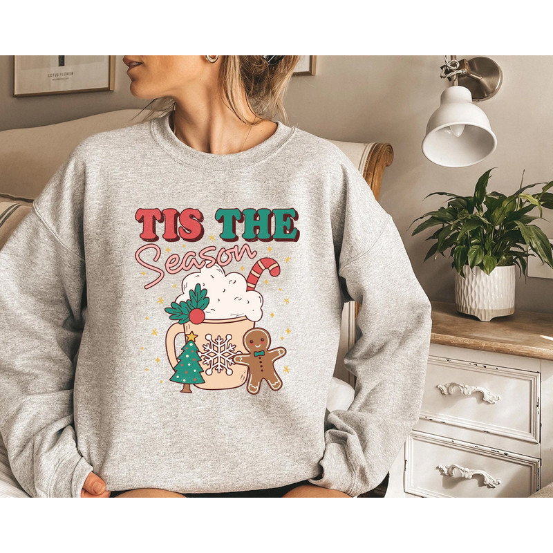 Tis the season Christmas sweatshirt, Retro cute chritmas sweatshirt, Christmas sweatshirt, retro Christmas sweatshirt - 4.jpg