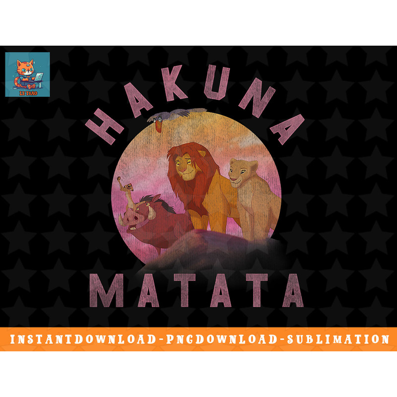 Disney Lion King Hakuna Matata Pride Rock Group Portrait png, sublimation, digital download.jpg