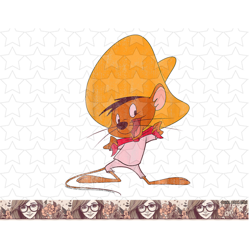 Kids Looney Tunes Speedy Gonzales Red Hue Portrait png, sublimation, digital download .jpg