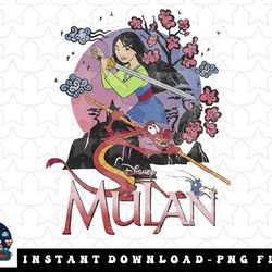 disney mulan and mushu collage portrait logo png, sublimation, digital download