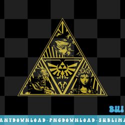 legend of zelda group shot triforce trifecta yellow png, sublimate, digital download
