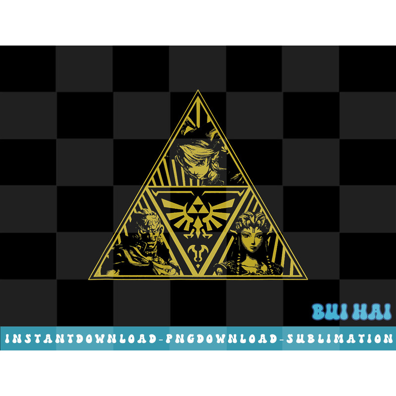 Legend of Zelda Group Shot Triforce Trifecta Yellow png, sublimate, digital download.jpg