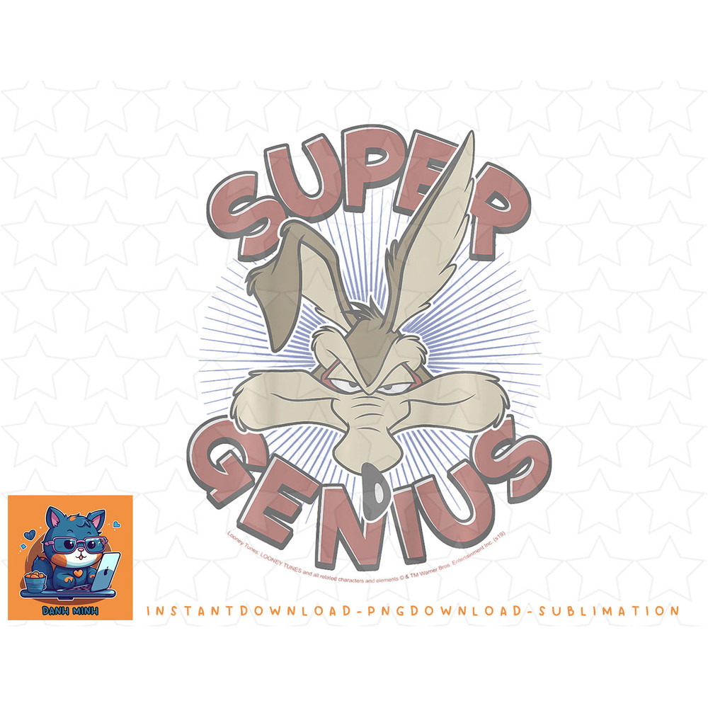 Kids Looney Tunes Wile E. Coyote Super Genius png, sublimation, digital download.jpg