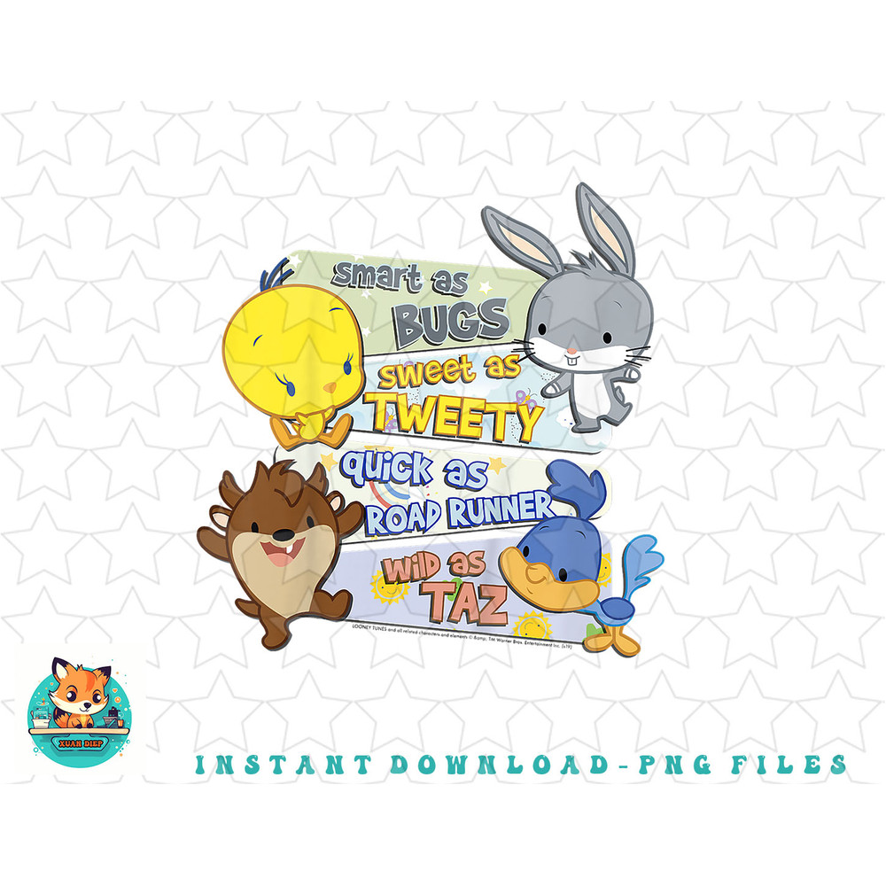 Kids Looney Tunes Group Smart As Bugs Text png, sublimation, digital download.jpg