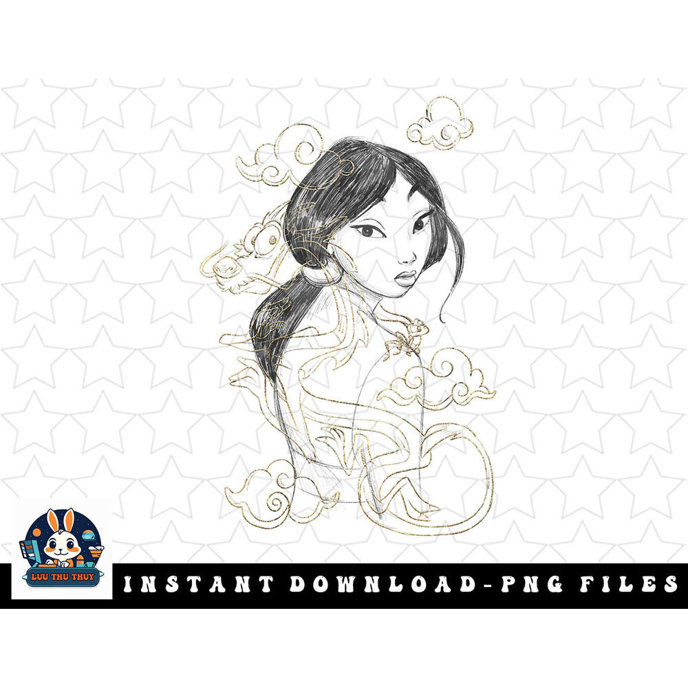 Disney Mulan And Mushu Dragon Overlay Portrait png, sublimation, digital download.jpg