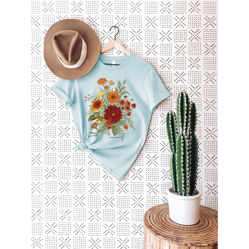 Wild Flowers Shirt, Wildflower Tshirt, Floral Tshirt, Botanical Shirt, Flower Shirt, Nature Lover Shirt, Ladies Shirts, Gift for Womens - 8.jpg