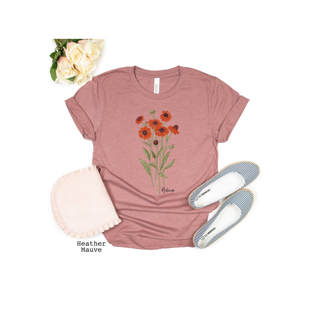 Wild Flowers Shirt, Wildflower Tshirt, Floral Tshirt, Botanical Shirt, Flower Shirt, Nature Lover Shirt, Ladies Shirts, Gift for Womens - 3.jpg