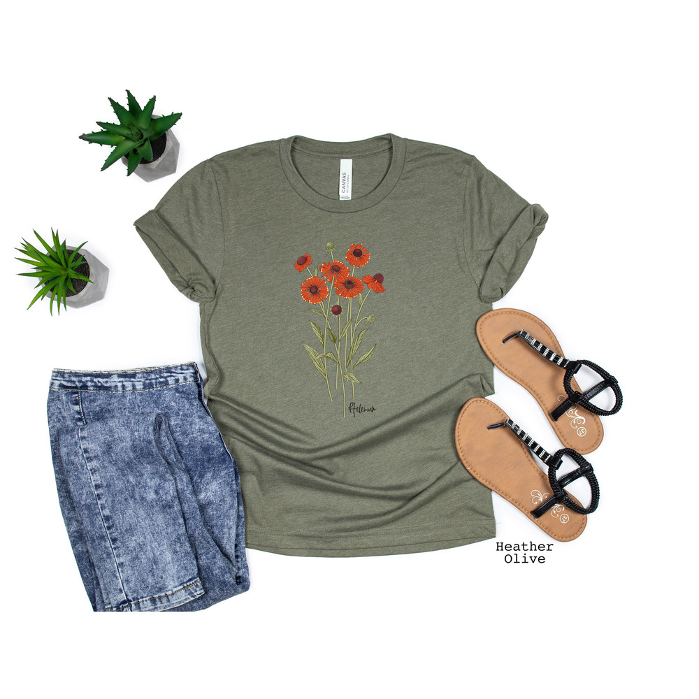 Wild Flowers Shirt, Wildflower Tshirt, Floral Tshirt, Botanical Shirt, Flower Shirt, Nature Lover Shirt, Ladies Shirts, Gift for Womens - 4.jpg