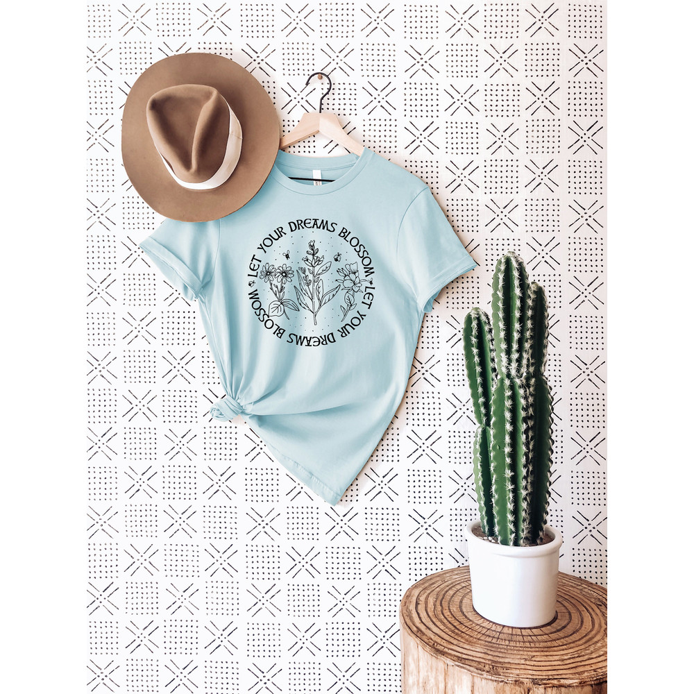 Wildflower T Shirt, Wildflower Shirt, Dandelion Shirt Women, Windflower Tee, Flowers in Nature Tee, Blossoms Shirt, Canvas Graphic Tee - 7.jpg