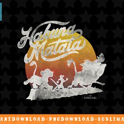 disney lion king hakuna matata stamp silhouette png, sublimation, digital download