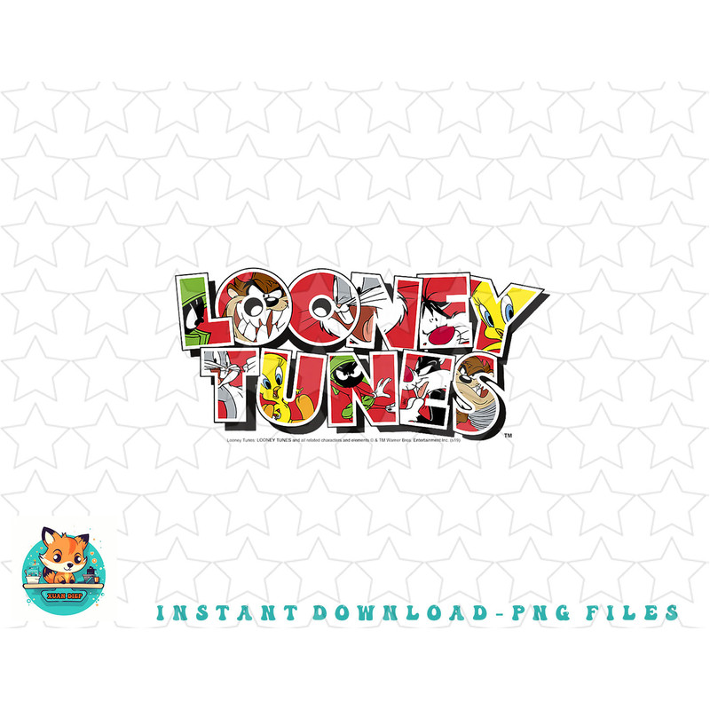 Kids Looney Tunes Logo Character Fill png, sublimation, digital download.jpg
