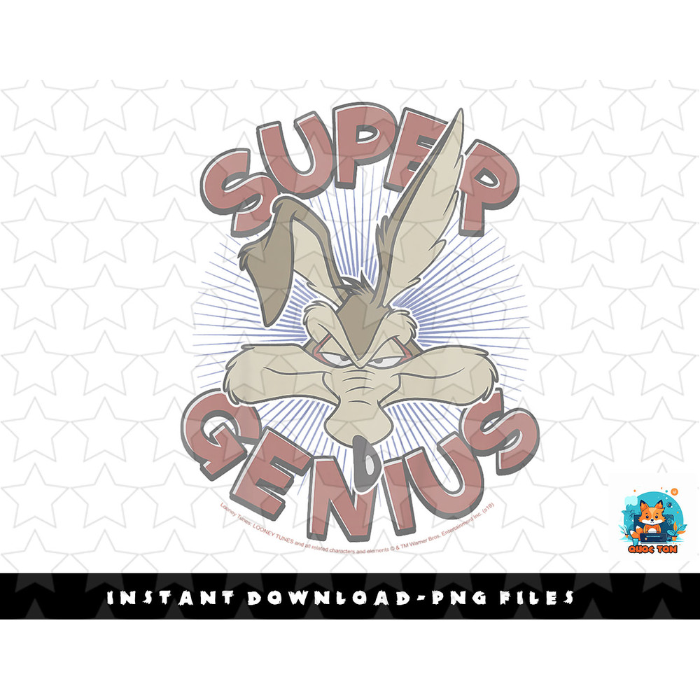 Kids Looney Tunes Youth Wile E. Coyote Super Genius Acme Logo png, sublimation, digital download.jpg