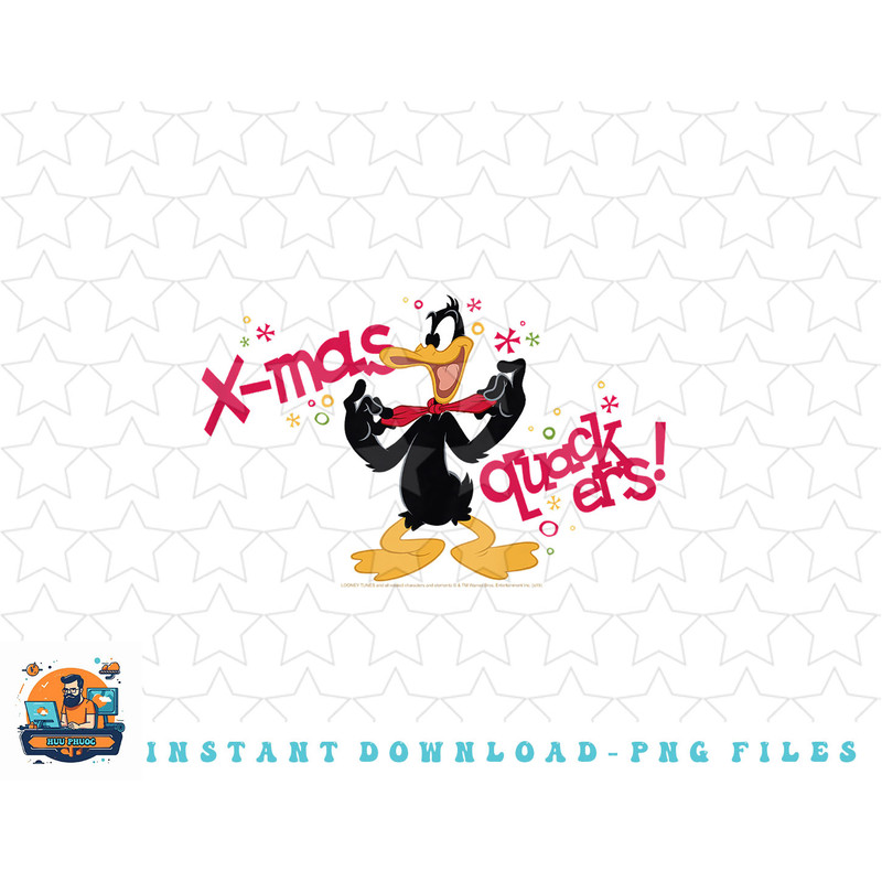 Kids Looney Tunes Christmas Daffy Duck X-Mas Quackers png, sublimation, digital download.jpg