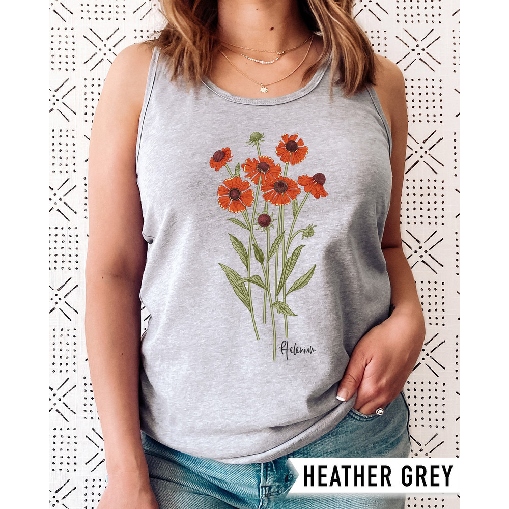 Wildflower Tank Top, Flower Tank Top, Floral Tank Top, Cute Spring Shirt, Boho Tank Top, Gift For Her, Birthday Gifts, Wild Flower Tee - 6.jpg