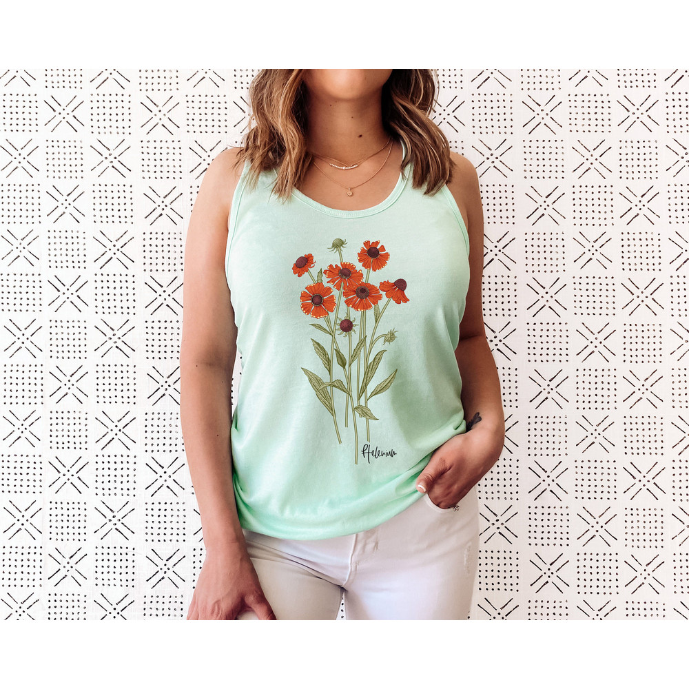 Wildflower Tank Top, Flower Tank Top, Floral Tank Top, Cute Spring Shirt, Boho Tank Top, Gift For Her, Birthday Gifts, Wild Flower Tee - 7.jpg