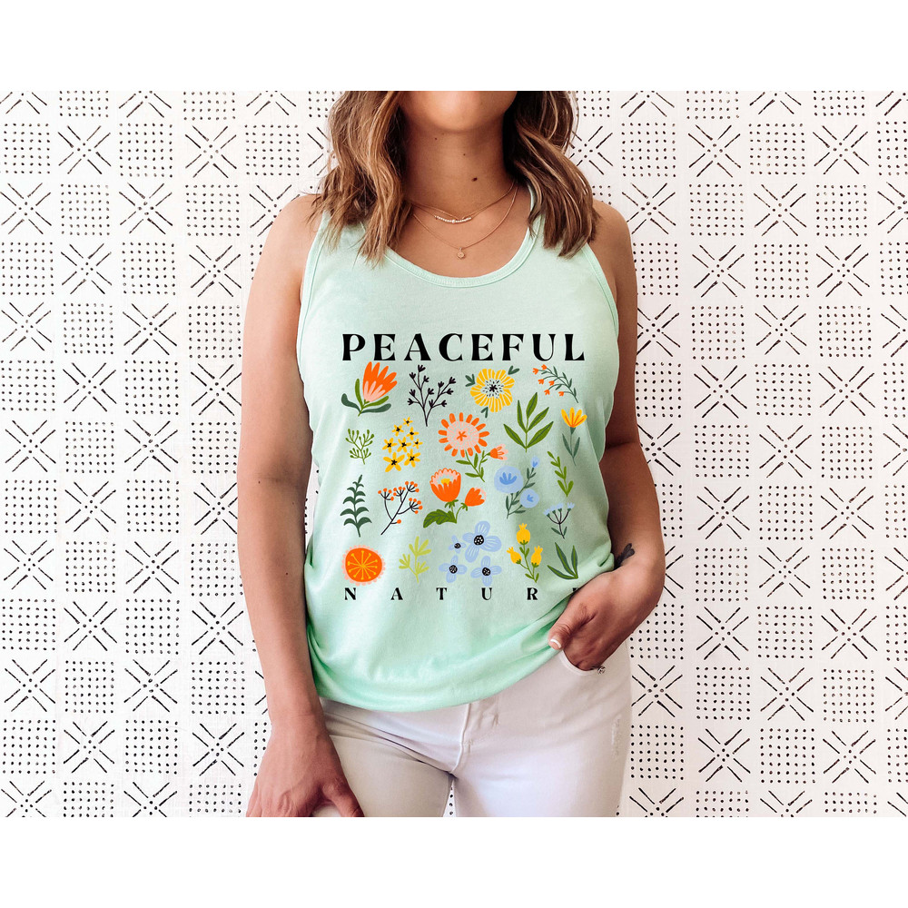 Wildflower Tank Top, Flower Tank Top, Floral Tank Top, Cute Spring Shirt, Boho Tank Top, Gift For Her, Birthday Gifts, Wild Flower Tee - 2.jpg